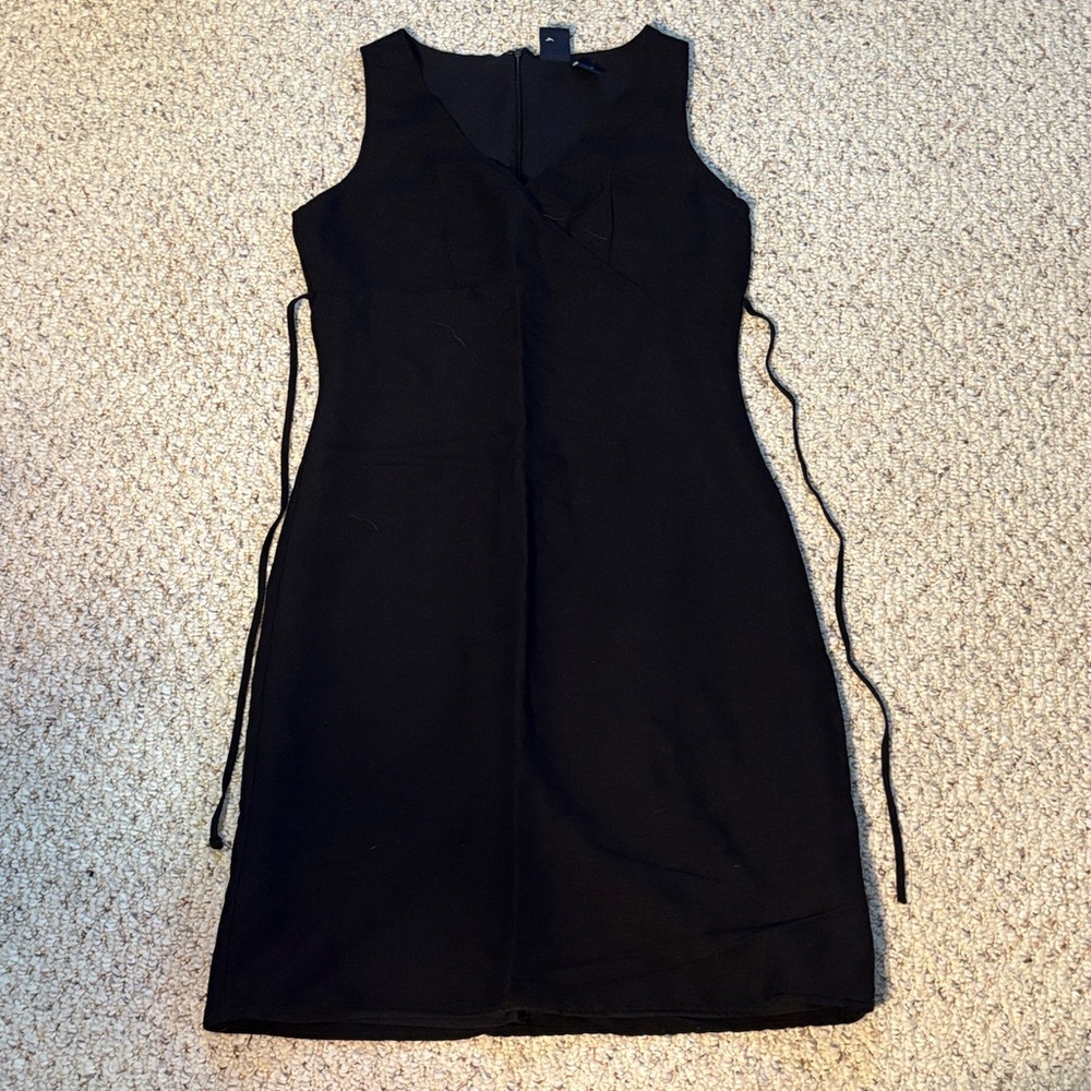 Basic Editions Black Midi Dress